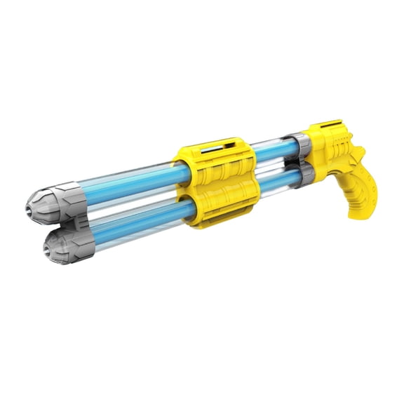 Pump Action Water Toy for Summer Fun, Yellow Large Capacity Pull Action Water Toy for Pool and Beach Battles