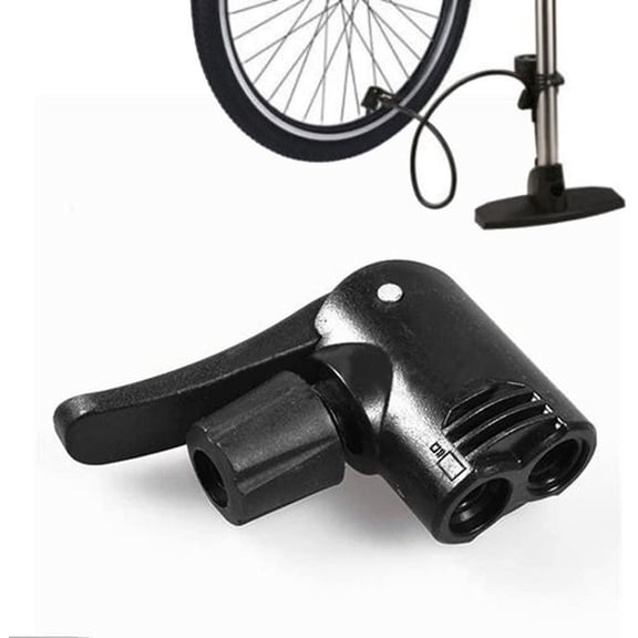 Pump Adapter Valve, 3 in 1 Replacement Dual Head Air Pump Adapter Valve Bicycle Bike Cycle Tyre Tube Pump AdapterBike Floor Pumps, Bike Floor Pumps