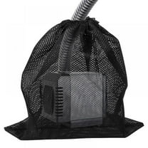 Pump Barrier Bag, 11.8"x 15.7"with Drawstring Pond Mesh Pump Filter Bag for Pond biofilters Aquarium Filtration and Outdoor Swimming Pool Black Media Bags