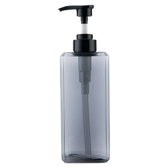 Pump Bottle Dispenser, Empty Plastic Pump Bottles Dispenser, Refillable Liquid Containers, Reusable Hand Wash Container, Square Pump Bottle for Bathroom and Kitchen