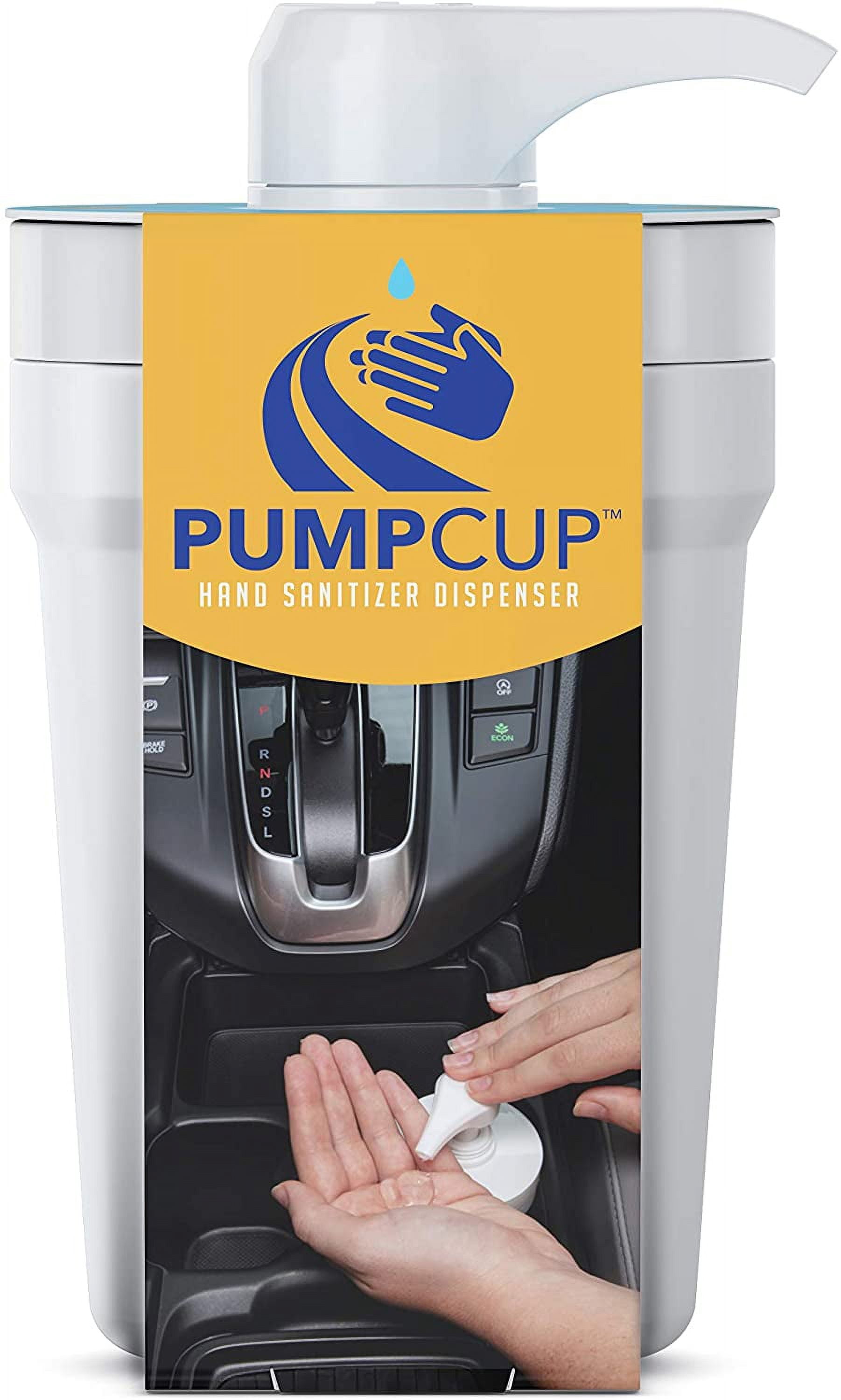 Pump Cup Portable Hand Sanitizer Dispenser for Car Cup Holders