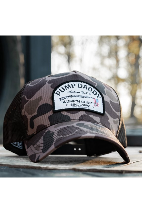 Pump Daddy Slump'n Chumps Original Patch Snapback Heritage Duck Camo