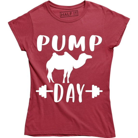 Pump Day WooHoo Graphic Workout Gym Fitness Women's T-Shirt