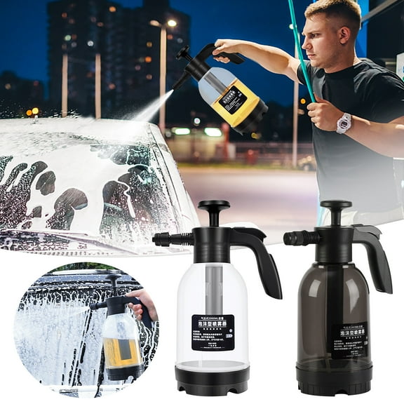 Pump Foaming Sprayer 2L Hand Pressure Foam Sprayer Water Sprayer Manual Large Spray Area Pressure Foam Sprayer for Gardening Home Car Wash