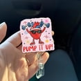 thumbnail image 1 of Pump It Up Heart Badge Reel | Funny Cardiology Nurse Badge Holder | Heart Doctor Cardiac Rehab Gift | Cute Medical ID Clip for Nurses, 1 of 3