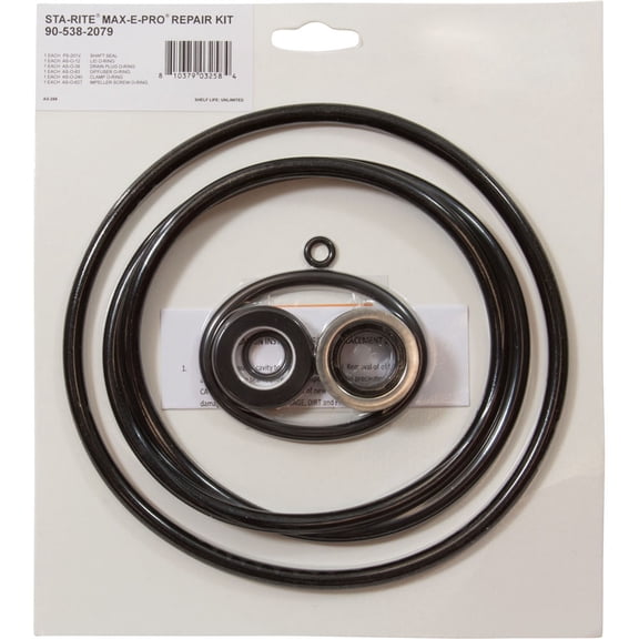 Pump O-Ring Kit, Generic Sta-Rite Max-E-Pro, w/Seal