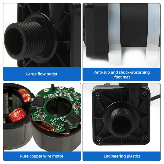 Pump,Pump Temperature Pump Fish Pump 5m/16.4ft Temperature Water Pump Pump 5m/16.4ft Fish Pool - 24v 700l/h Pump - Pool Pond 700l/h 20w 20w Pump