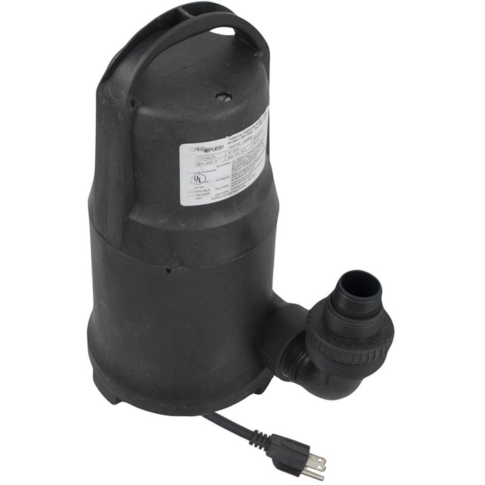 Pump, Submersible, Cal Pump PW5000, 115v, 20ft Cord, OEM