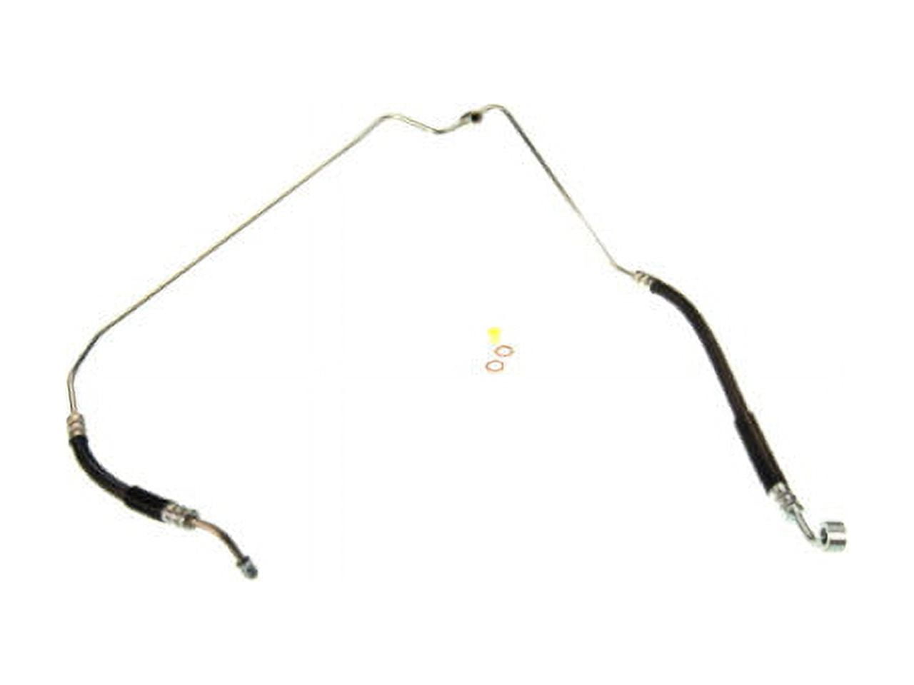 Pump To Gear Power Steering Pressure Line Hose Assembly - Compatible with 1990 - 1994 Nissan D21 RWD 2.4L 4-Cylinder GAS 1991 1992 1993