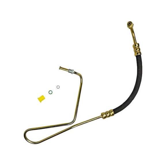 Pump To Gear Power Steering Pressure Line Hose Assembly - Compatible with 1997 Ford F-250 HD 7.3L V8 Diesel