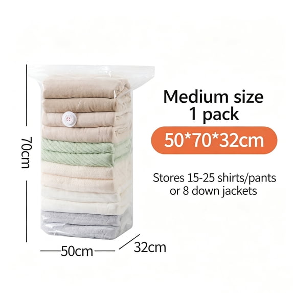 No Pump Vacuum Storage Bags, Clear Stackable 3D No-Pump Cube Compression Space Saver Bags, Pump-Free 3-Sec Fast Press & Seal Compression Bag for Clothes, Blankets