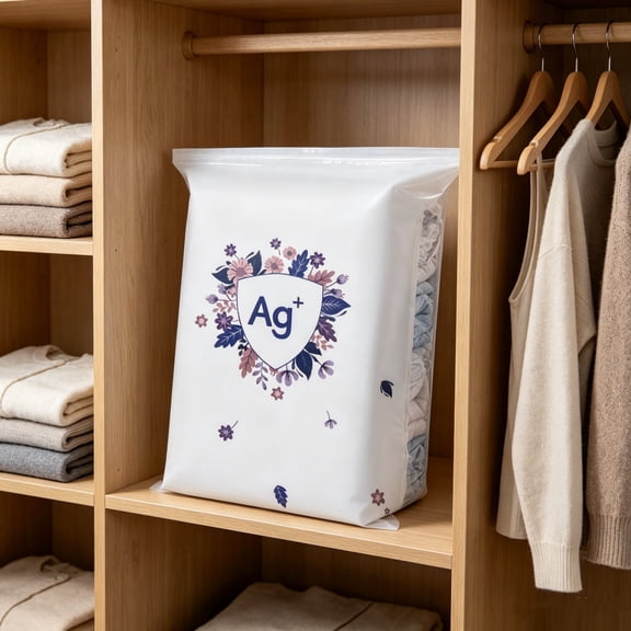 No Pump Vacuum Storage Bags, Clothes Storage Bags for Space Saving, Upgrade Large Press Free Air Bag, Vacuum Compression Bags for Seasonals Change Blanket, Clothes