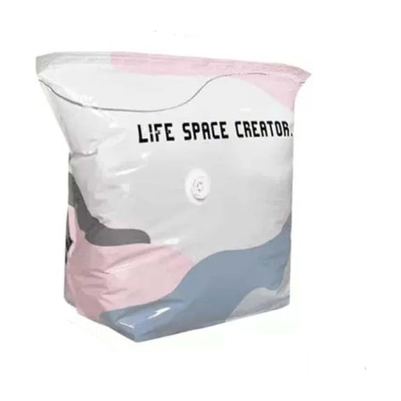 No Pump Vacuum Storage Bags, Manual Squeeze Air Removing Design for Wardrobe, Drawer and Travel Suitcase Space Management,Press & Seal Reusable Space Saver Compression Bags(27.6*19.7*11.8 in)