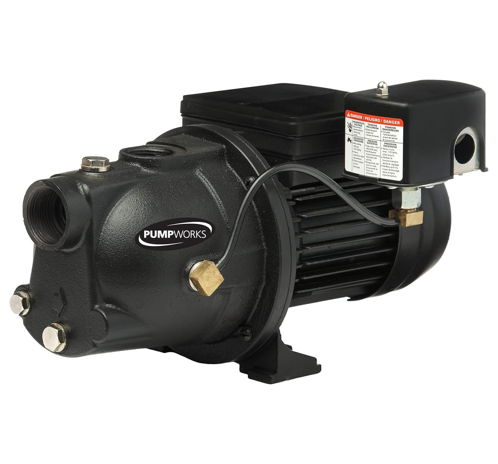 PumpWorks 1/2 , 7.4 GPM, 115/230 Volt PWJET50 Cast Iron Shallow Well