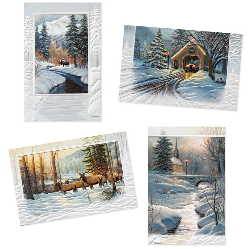 Pumpernickel Press Deluxe Christmas Card Assortment Scenes of Winter