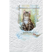 Pumpernickel Press Embossed Christmas Greeting Cards Boxed Set   Merry Meow, 16 Count