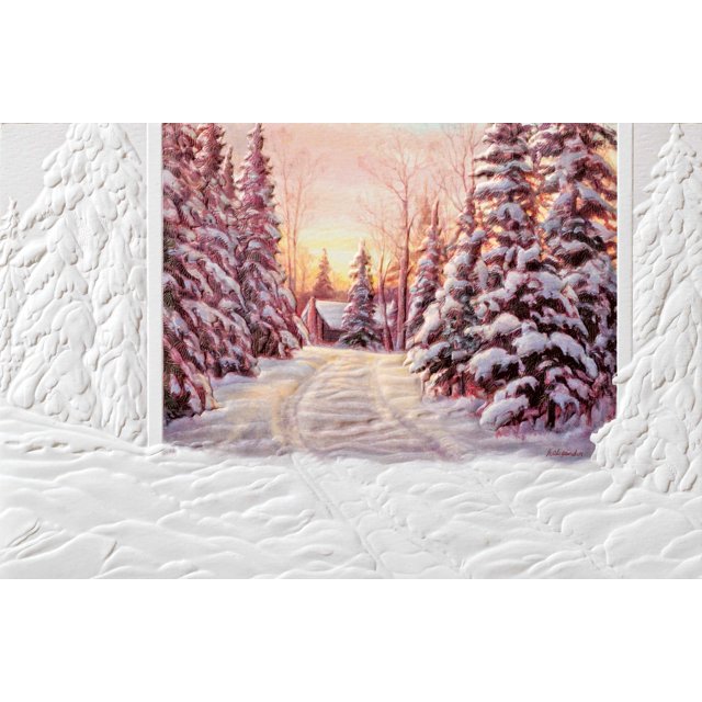 Pumpernickel Press Embossed Christmas Greeting Cards Boxed Set You