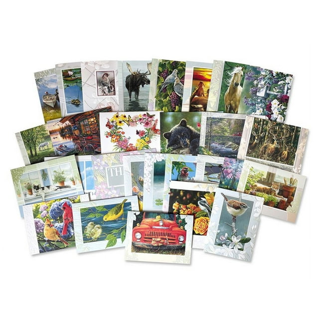Pumpernickel Press Embossed Greeting Cards Standard Assortment 32