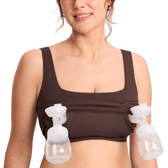 Pumping Bra Longline Square Neck Sleeveless Maternity Workout Tank Tops for Women