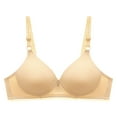 thumbnail image 1 of Pumping Bras, Women's Printing Gathered Together Daily Bra Underwear No Rims, Nude Bra Christmas Ideas, 1 of 5