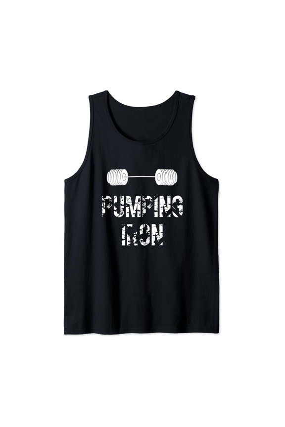 Pumping Iron | Fitness | Gym Design Tank Top Size S-3XL