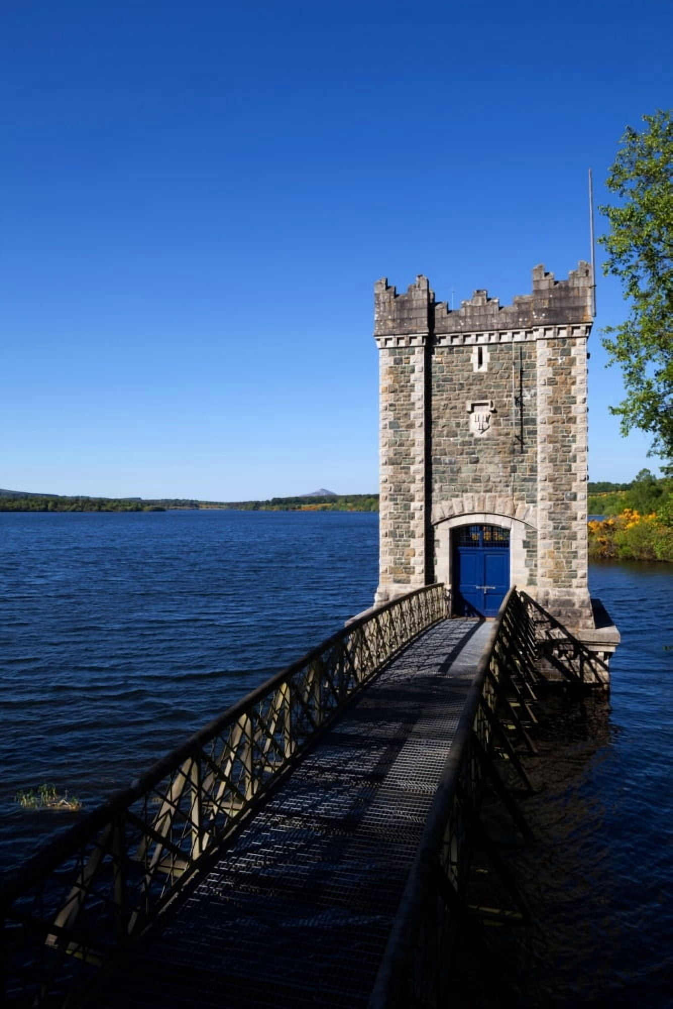 Pumping Tower Vartry Reservoir County Wicklow Ireland Canvas Art - Panoramic Images (36 x 12)