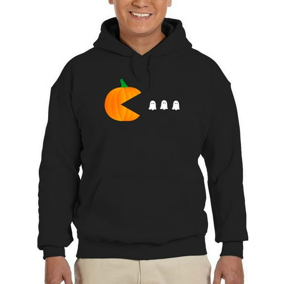 Pumpkin And Ghosts Hoodie Men -GoatDeals Designs, Male Large