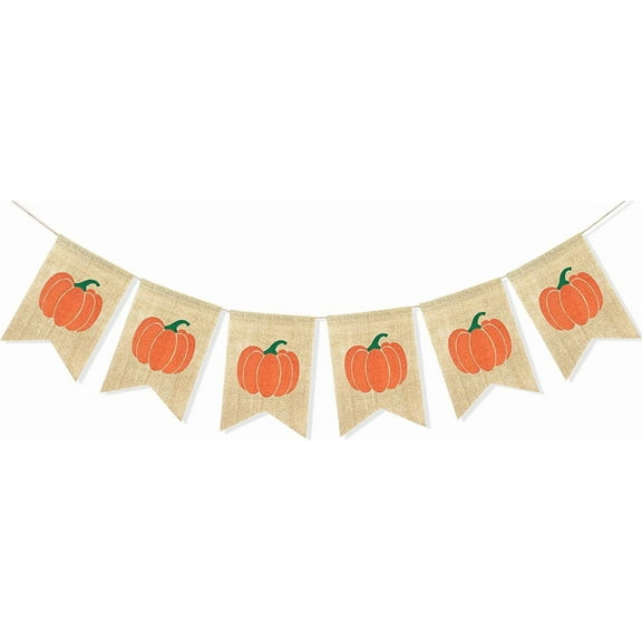 Pumpkin Banner Happy Fall Yall Garland Thanksgiving Day Decorations Birthday Baby Shower Home Dcor Rustic Harvest Bunting