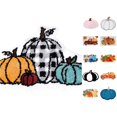 thumbnail image 1 of Pumpkin Bathroom Rug Non Fall Decor Mat 60x40cm Soft Absorbent Carpet for Kitchen Bedroom and Autumn Holiday Themed Spaces, 1 of 3