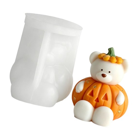 Pumpkin Bear Silicone Molds Food Safe Silicone for Resin Casting Candle Soap