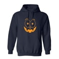 thumbnail image 1 of Pumpkin Bigeye Sarcastic Humor Novelty Funny Men's Hoodies, 1 of 2