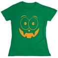 thumbnail image 1 of Pumpkin Bigeye Sarcastic Humor Novelty Funny Women's Casual Tees, 1 of 3