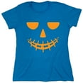 thumbnail image 1 of Pumpkin Braces Sarcastic Humor Novelty Funny Women's Casual Tees, 1 of 3