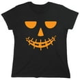 thumbnail image 1 of Pumpkin Braces Sarcastic Humor Novelty Funny Women's Casual Tees, 1 of 3