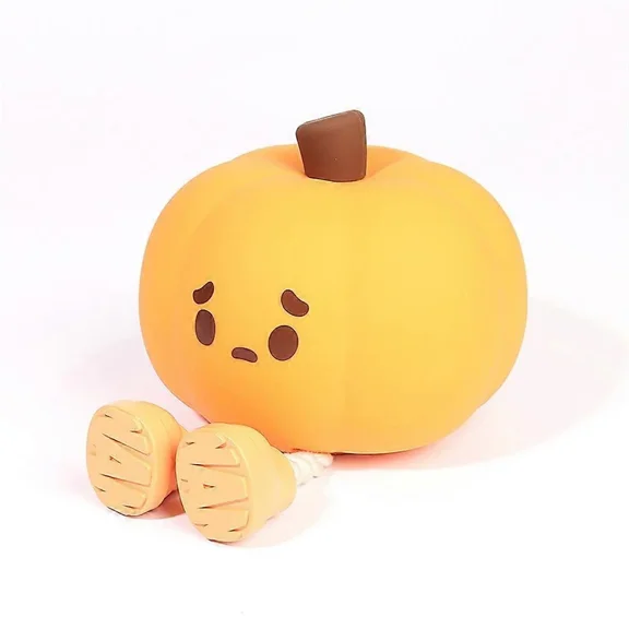 Pumpkin Buddy Light, Cute Pumpkin Decor Silicone Rechargeable Night Lamp