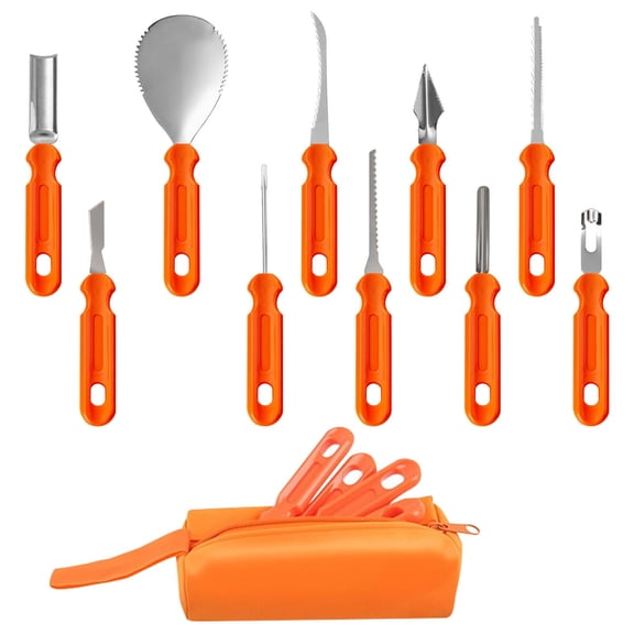 Pumpkin Carving Kit Professional Pumpkin Carving Kit 10 Pcs Premium Stainless Steel Pumpkin Carving Tools For Easily Carve Sculpt Halloween Jack-O-Lanterns Decorations