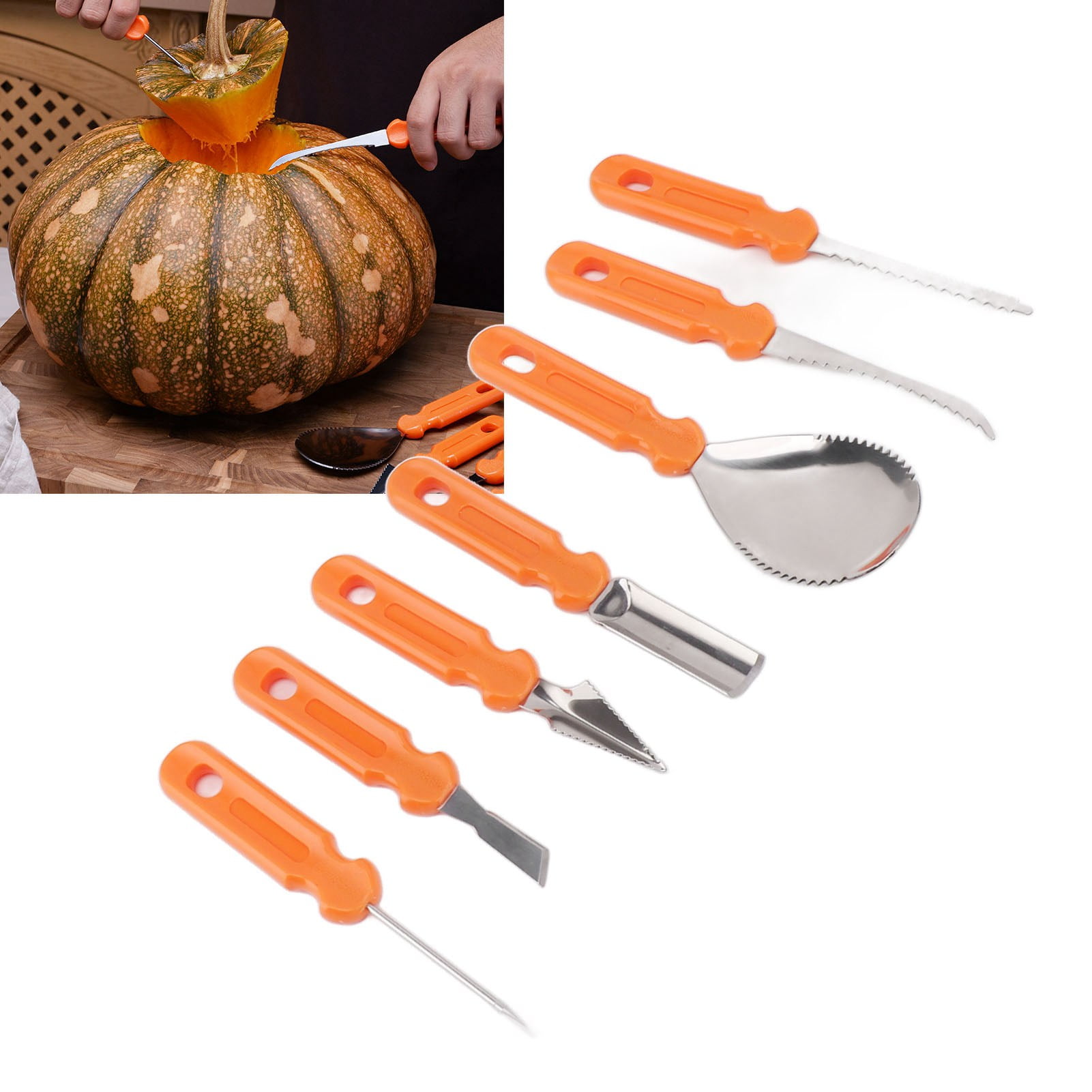 Pumpkin Carving Knife, DIY Halloween Pumpkin Carving Kit Portable Stainless Steel For Kids For