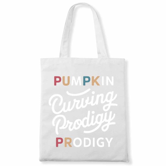 Pumpkin Carving Prodigy Leaves & Lattes Please Vintage Pumpkin Leopard Fall Canvas Bag 1Pc