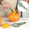 thumbnail image 1 of Pumpkin Carving Tool Kit, 3‑in‑1 Nesting Durable Carving Set, User‑Friendly Hand Tools, Perfect For Halloween Pumpkin DIY Creation For New Beginners And Skilled Carving Pros （Green）, 1 of 7