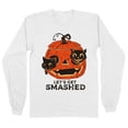 thumbnail image 1 of Pumpkin Cats Lets Get Smashed Long Sleeve Shirt Unisex Small White, 1 of 5