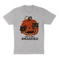 thumbnail image 1 of Pumpkin Cats Lets Get Smashed Shirt Unisex X-Large Grey, 1 of 5