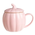 thumbnail image 1 of Pumpkin Ceramic Coffee Mug with Lid 14oz Microwave Safe Halloween Autumn Fall Novelty Cup for Women Family Home Decor, 1 of 4