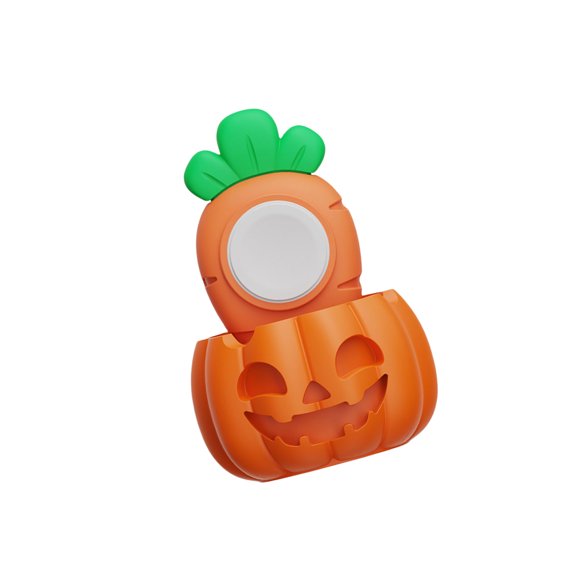 Pumpkin Charging Stand Silicone Charging Holder Dock Support Stand For Watch Series 10 9 8 7 6 5 4 3 2