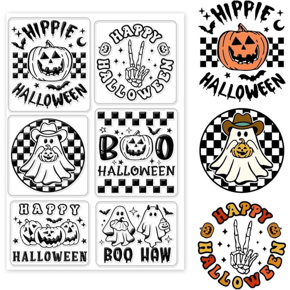 Pumpkin Clear Stamps for DIY Scrapbooking Words Silicone Clear Stamp Seals Transparent Stamps for Cards Making Photo Album Journal Home Decoration