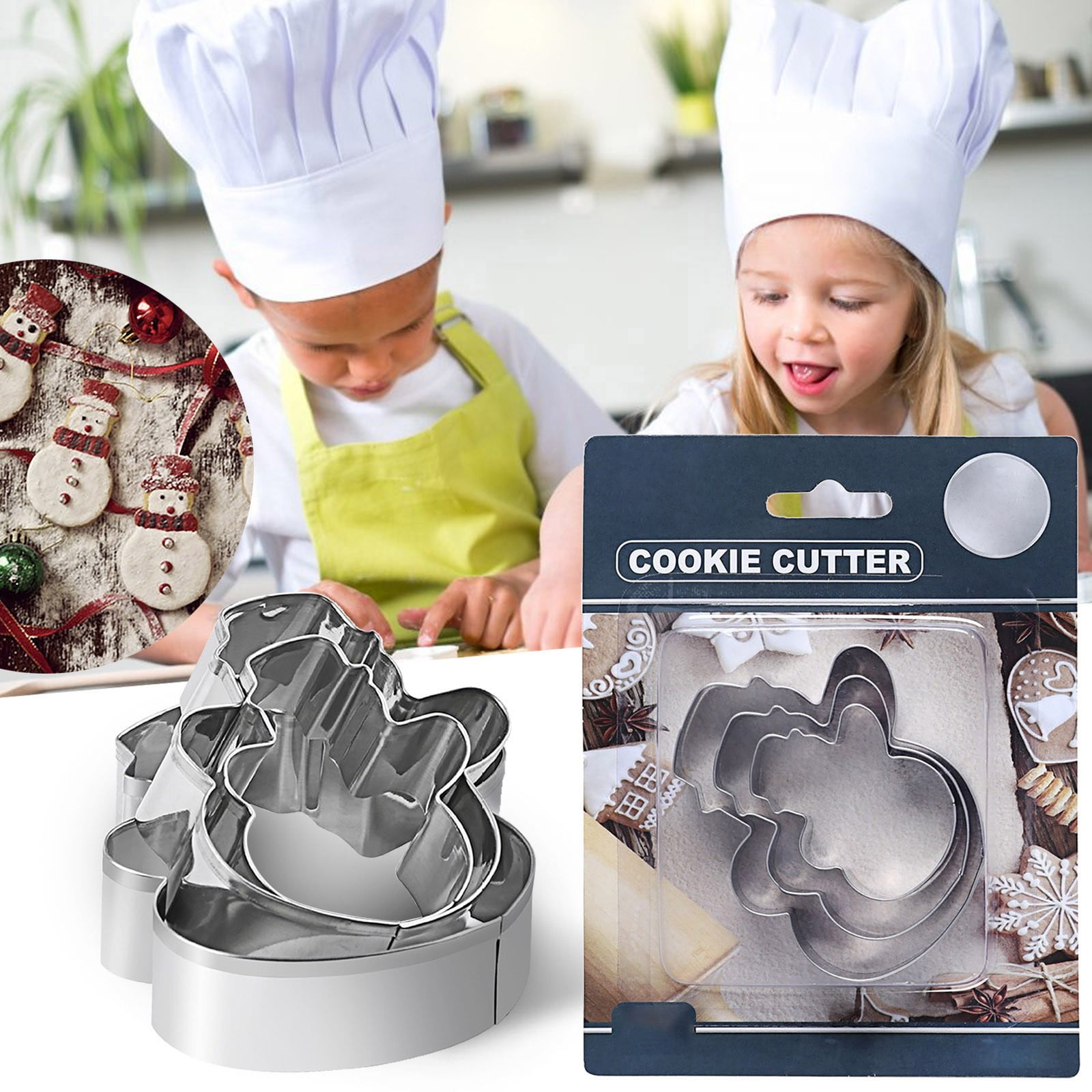 Pumpkin Cookie Jar 3 Pieces Christmas Cookies Snowman Cookie Cutting