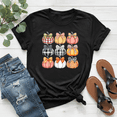 thumbnail image 1 of Pumpkin Coquette Bow Fall Halloween Costume Cute Unisex T-Shirt, up to Size 5XL, 1 of 2