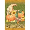 thumbnail image 1 of Pumpkin Cornucopia Garden Flag, 1 of 1