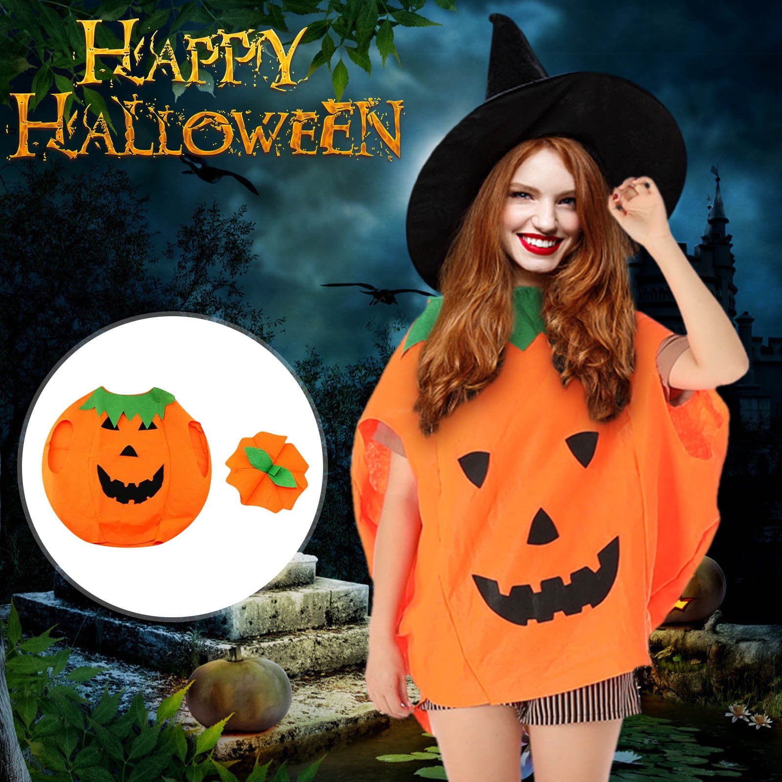 Pumpkin Costumes halloween outdoor decorations For gothic decor Kids