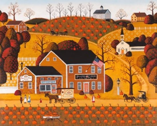 Pumpkin Crest Inn Canvas Art - Joseph Holodook (25 x 20)