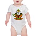 thumbnail image 1 of Pumpkin Cup With A Cat Bodysuit Infant -Rose Khan Designs,  18 Months, 1 of 4
